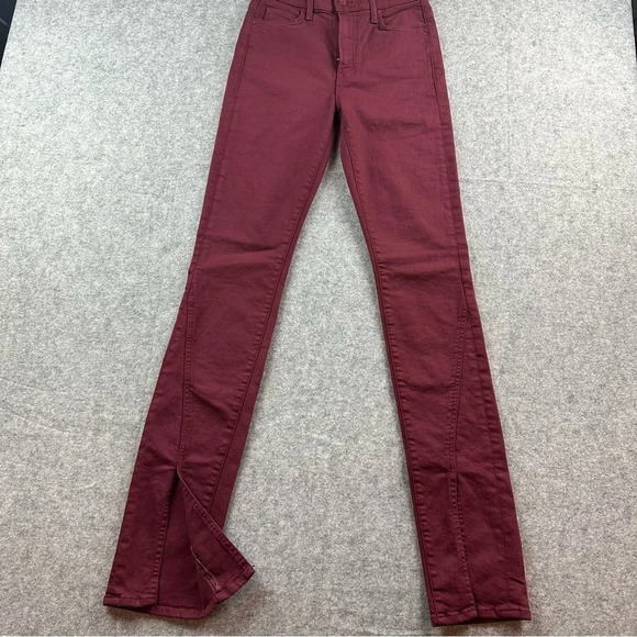 NWOT Mother The Rascal Sliced Up Heel Jeans in Play Date. Sz: 26 - Picture 7 of 14